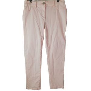 Chicos Womens Stretch Denim Baby Pink Ankle Jeans Size 0.5 S‎
